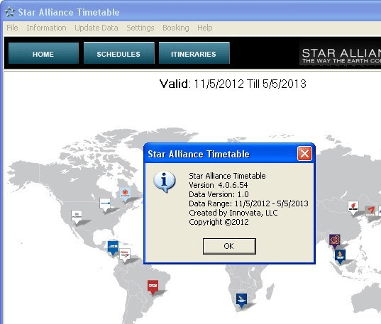 Star Alliance Timetable Screenshot 1