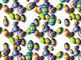 3D Flying Easter Eggs Screen Saver Screenshot 1