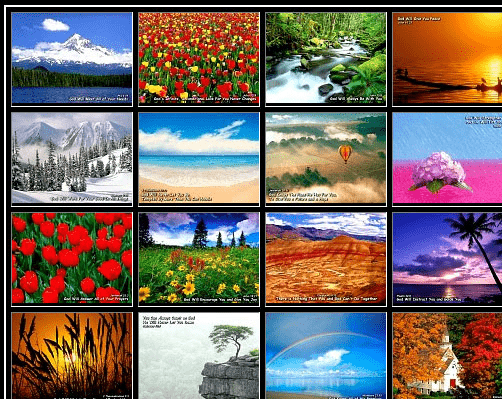 Postcards From Heaven Screen Saver Screenshot 1