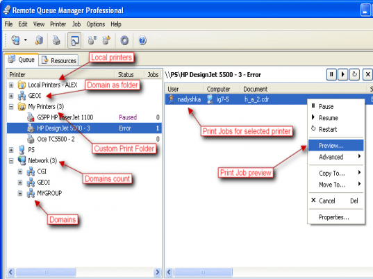 Remote Queue Manager Personal Screenshot 1