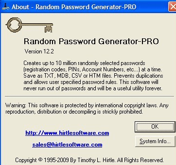 Random Password Generator-PRO Screenshot 1