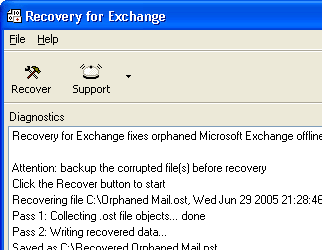 ExchangeRecovery Screenshot 1