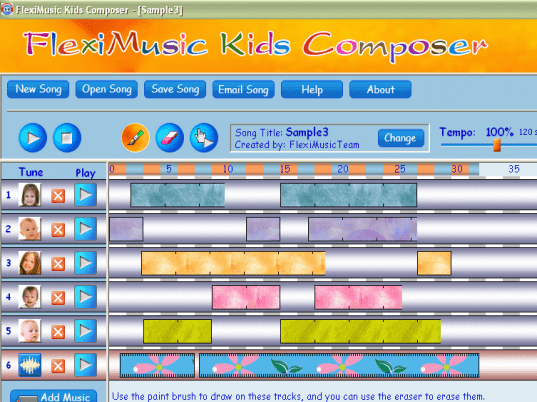 FlexiMusic Kids Composer Screenshot 1