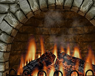 3D Realistic Fireplace Screen Saver Screenshot 1