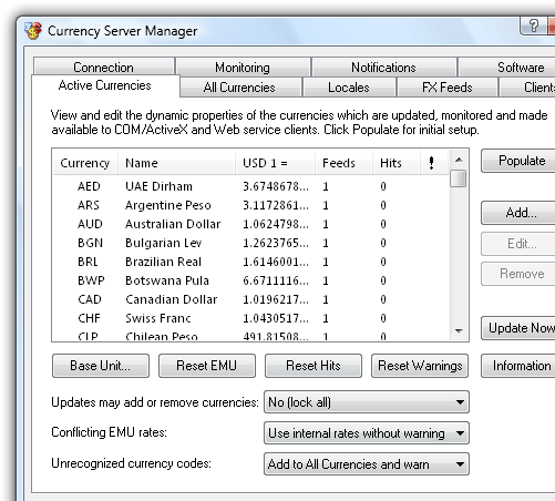 Currency Server Screenshot 1