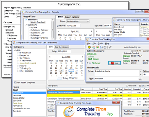 Complete Time Tracking Software Screenshot 1