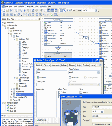 microOLAP Database Designer for PostgreSQL Screenshot 1