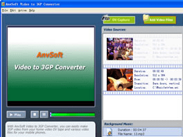 AnvSoft Video to 3GP Converter Screenshot 1