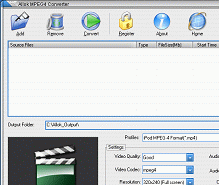 Allok MPEG4 Converter Screenshot 1