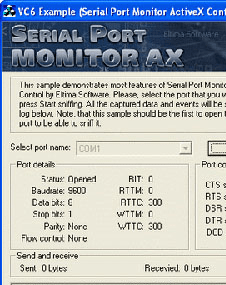 Serail Port Monitor ActiveX Screenshot 1