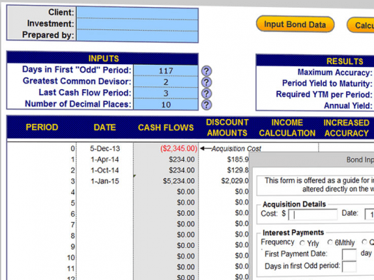 Bond Yield Calculator Screenshot 1