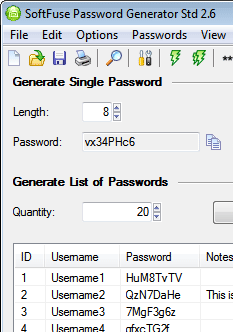 SF Password Generator Screenshot 1