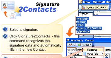 Signature2Contacts for Outlook Screenshot 1