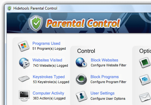 Hidetools Parental Control Screenshot 1
