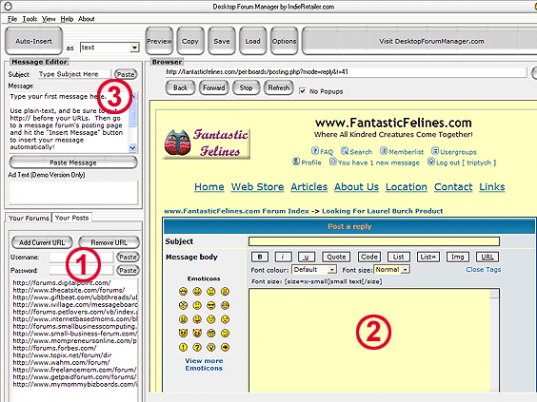 Desktop Forum Manager Screenshot 1