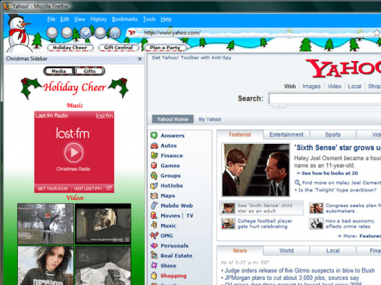 Christmas Holiday Theme for Firefox Screenshot 1