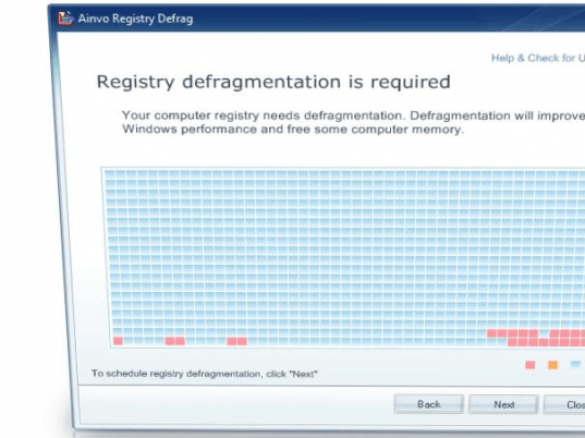 Ainvo Registry Defrag Screenshot 1
