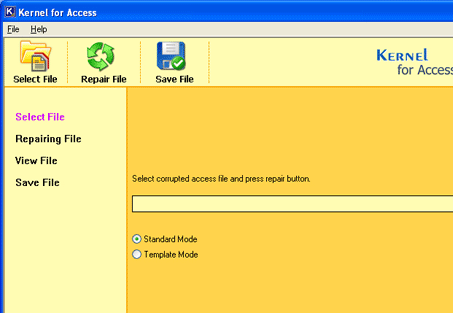 Access Database Recovery Screenshot 1