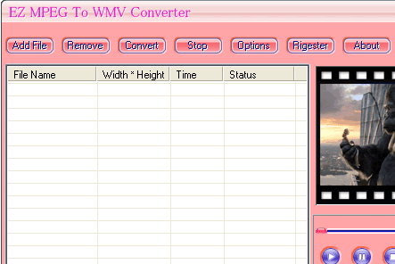 Ez MPEG To WMV Converter Screenshot 1