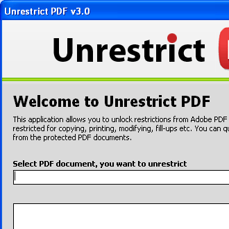Break PDF Protection Screenshot 1