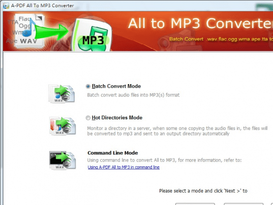 A-PDF All to MP3 Converter Screenshot 1