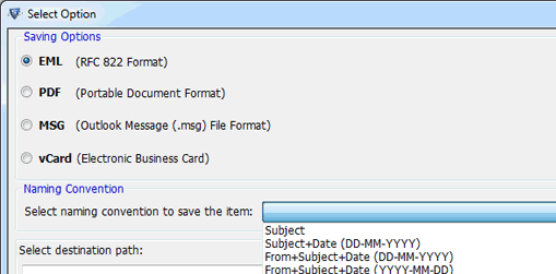 Outlook PST File Converter Screenshot 1
