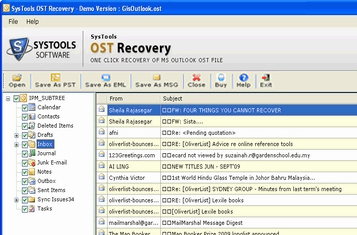 Convert OST Files from USB Stick Screenshot 1