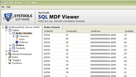 SQL MDF Viewer Screenshot 1
