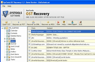 Outlook 2003 OST to PST Screenshot 1