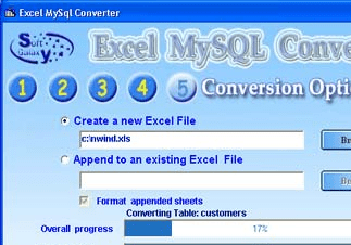 Excel Mysql wizard import Excel to MySQL Screenshot 1