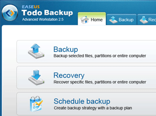 EASEUS Todo Backup Advanced Workstation Screenshot 1