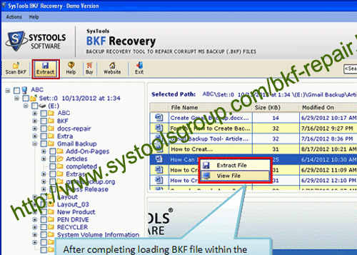 Corrupt Backup Recovery Screenshot 1