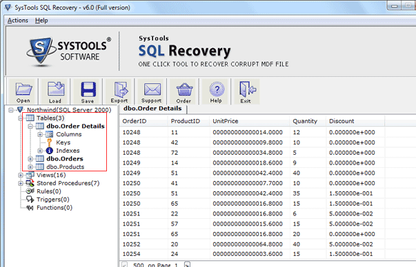 SQL Server Error Checksum Recovery Screenshot 1