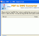 Any PDF to DXF Converter 2010.11.6 Screenshot 1