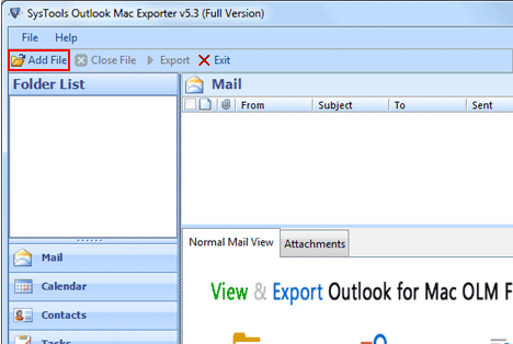 Mac to Outlook Convert Screenshot 1