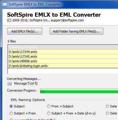 EMLX to EML Converter Screenshot 1