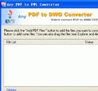 Any PDF to DWG Converter 2010.11.8 Screenshot 1