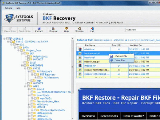 Advanced Backup Recovery Software Screenshot 1