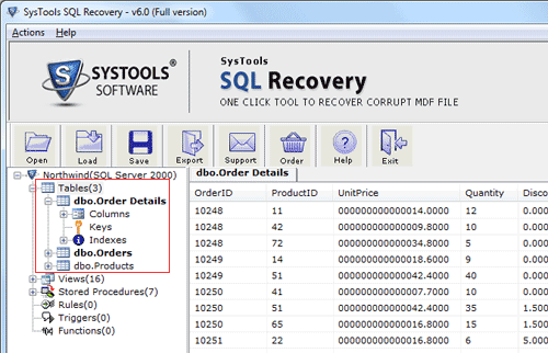 Free MS SQL Server Recovery Screenshot 1