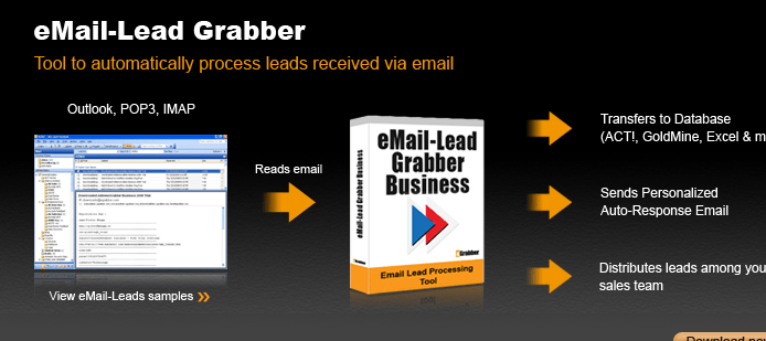 eMail-Lead Grabber Business Screenshot 1