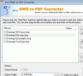 DWG to PDF Converter 012 Screenshot 1