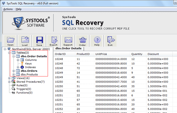 Free SQL Database Repair Screenshot 1