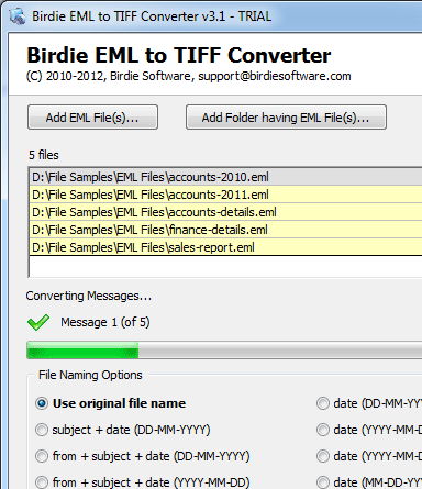 EML to TIFF file Screenshot 1