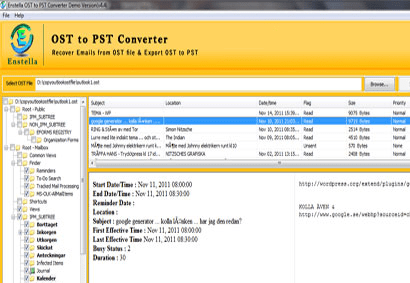 Convert Exchange OST PST Screenshot 1