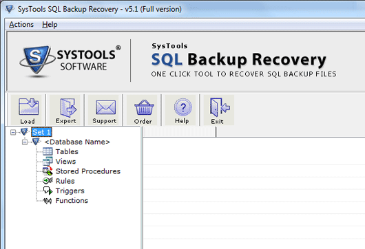 SQL Backup Database Recovery Tool Screenshot 1