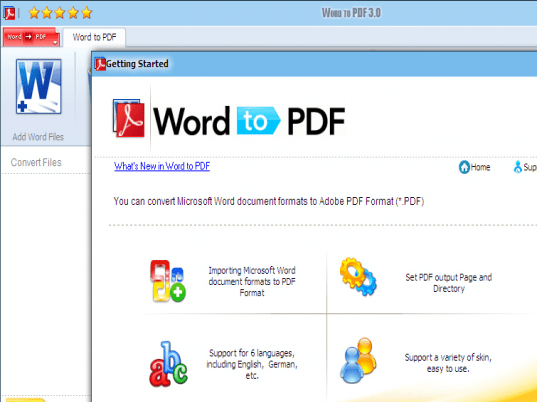 Word 2010 to PDF Screenshot 1