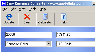 Easy Currency Converter Screenshot 1