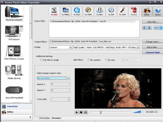 Flash Video Converter Screenshot 1