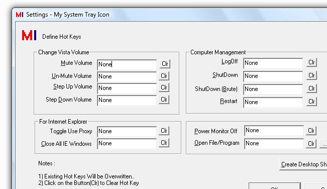 My System Tray Icon Screenshot 1
