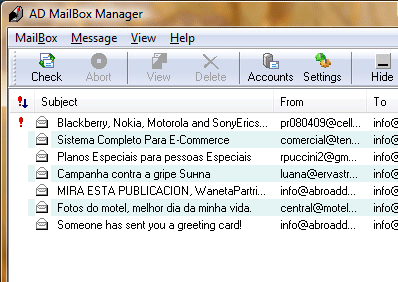 AD MailBox Manager Screenshot 1
